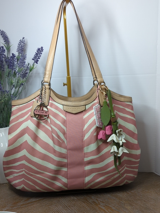 Coach Handbags - Coach 2013 Devin Zebra Stripe Shoulder Bag